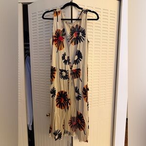 Philosophy di Alberta Ferretti Floral Wrap Dress Made in Italy Silk Feel Midi
